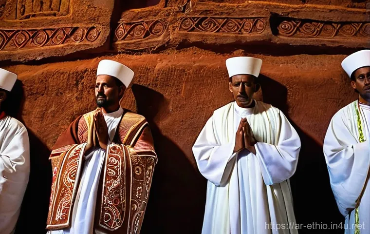 에티오피아 고대 문명 탐구 - **Prompt:** A bustling ancient marketplace in the city of Axum, Ethiopia. Colossal, intricately carv...