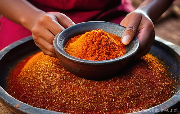 에티오피아에서 전통 음식을 체험하는 방법 - **Prompt 1: Ethiopian Communal Feast with Injera**
    "A vibrant, wide-angle shot of an Ethiopian f...